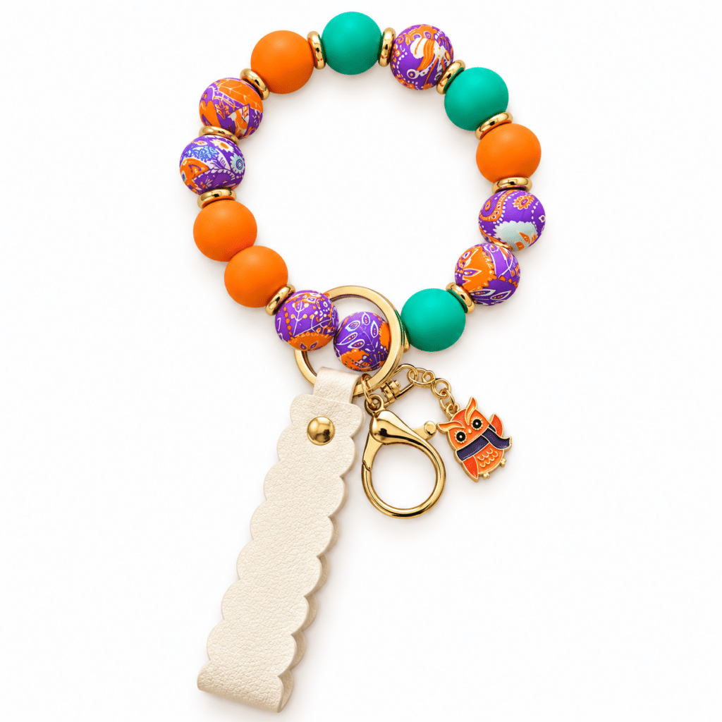 Beaded wristlet — Halloween